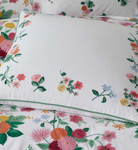 Tracy & Co Embroidered Pillow Cover - Dahlia