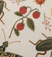 Tracy & Co Curio Garden Embroidered Pillow - White