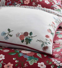 Tracy & Co Embroidered Pillow Cover - Dahlia Ivory