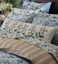 Tracy & Co Embroidered Lumbar Pillow Cover - Strawberry Fields