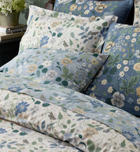 Tracy & Co Embroidered Pillow Cover - Strawberry Fields Green