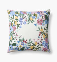 Tracy & Co Embroidered Pillow Cover - Garden Party Ivory