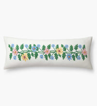 Tracy & Co Embroidered Lumbar Pillow Cover - Helena