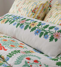 Tracy & Co Embroidered Lumbar Pillow Cover - Helena