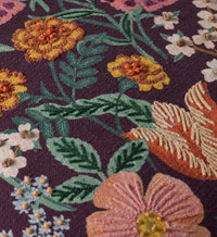 Tracy & Co Burgundy Blossom Embroidered Pillow - Burgundy