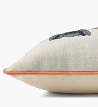 Tracy & Co Cool Cats Embroidered Lumbar Pillow - White