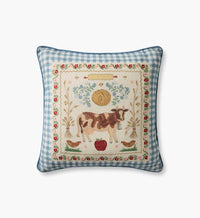 Tracy & Co Country Home Embroidered Pillow - Multi