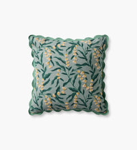 Tracy & Co Lily of the Valley Embroidered Pillow - Light Green