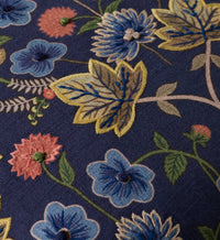 Tracy & Co Maple Embroidered Pillow - Blue