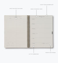 Tracy & Co 2026-2027 17-Month Academic Softcover Spiral Planner - Mimi