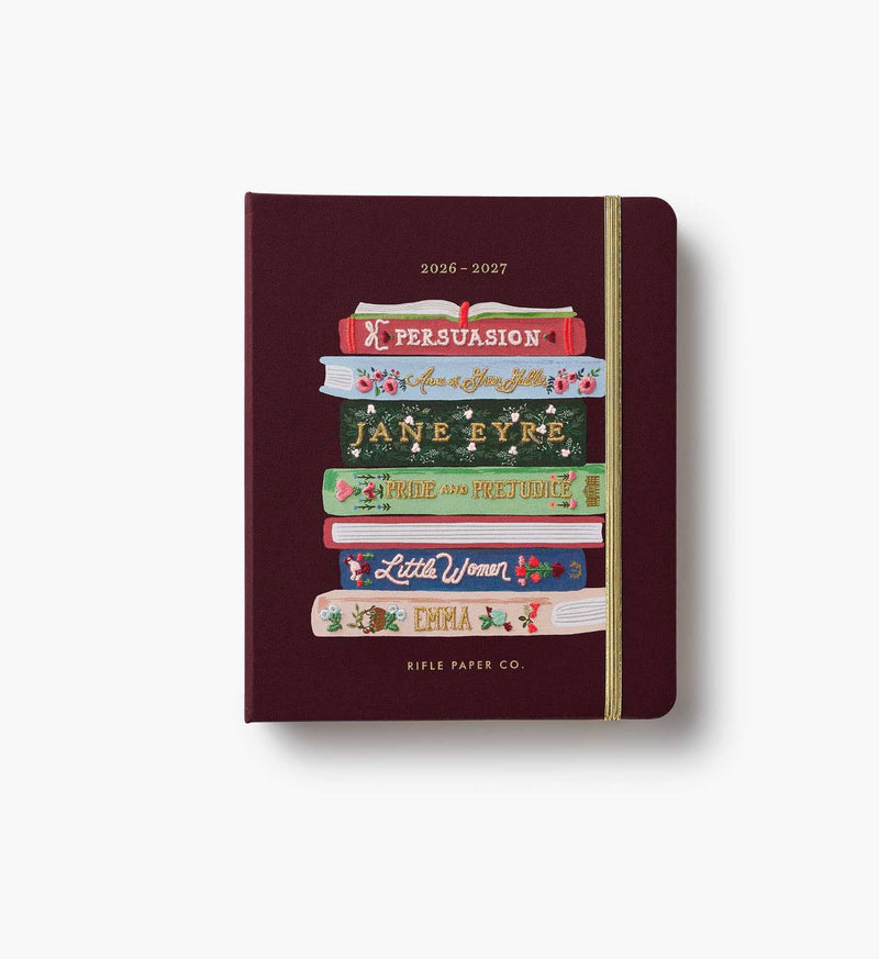 Tracy & Co 2026-2027 17-Month Academic Covered Spiral Planner - Ladies Night Book Club