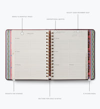 Tracy & Co 2026-2027 17-Month Academic Covered Spiral Planner - Ladies Night Book Club