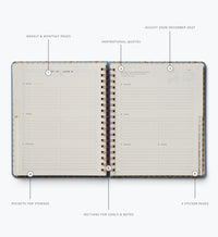 Tracy & Co 2026-2027 17-Month Academic Hardcover Spiral Planner - Schoolhouse