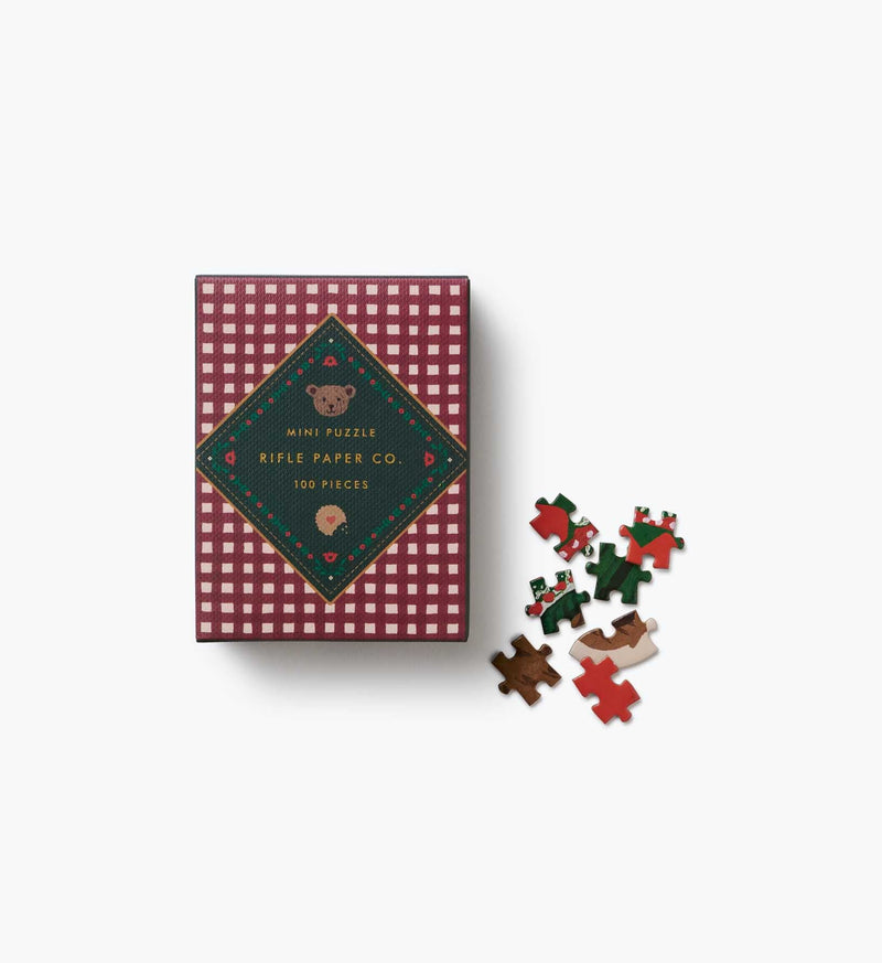 Tracy & Co Mini Holiday Jigsaw Puzzle - Beary Christmas