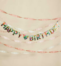 Tracy & Co Happy Birthday Banner - Garden Party