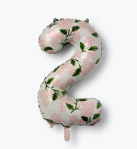 Tracy & Co Numbered Foil Balloon - Pink Hydrangea