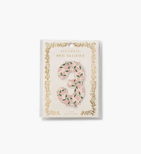 Tracy & Co Numbered Foil Balloon - Pink Hydrangea