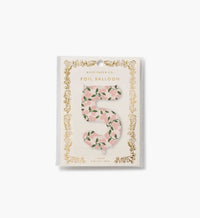 Tracy & Co Numbered Foil Balloon - Pink Hydrangea