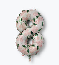 Tracy & Co Numbered Foil Balloon - Pink Hydrangea