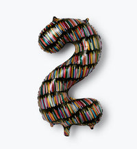 Tracy & Co Numbered Foil Balloon - Candles