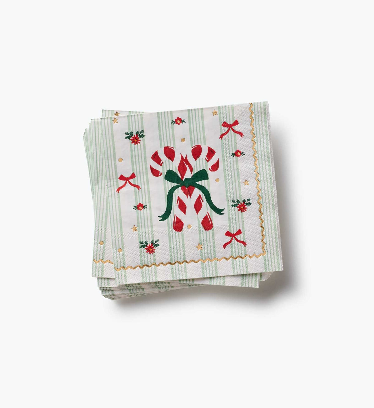 Tracy & Co Paper Cocktail Napkins - Holly Jolly