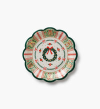 Tracy & Co Small Paper Plates - Holly Jolly