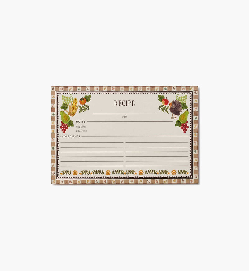 Tracy & Co Recipe Cards - Harvest