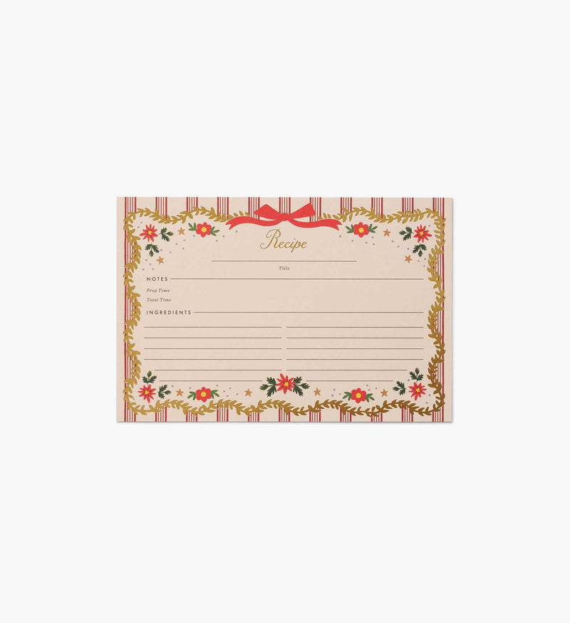 Tracy & Co Recipe Cards - Holly Jolly