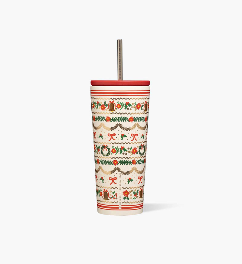 Tracy & Co 24 oz. Cold Cup - Holly Jolly