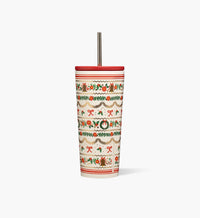 Tracy & Co 24 oz. Cold Cup - Holly Jolly