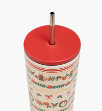 Tracy & Co 24 oz. Cold Cup - Holly Jolly