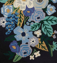 Tracy & Co Minnie Garden Party Wool-Hooked Rug - Black