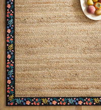 Tracy & Co Costa Wildwood Jute Rug - Natural & Black