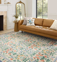 Tracy & Co Eden Mughal Garden Power Loomed Rug - Cream