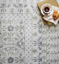Tracy & Co Maison Rosette Power Loomed Rug - Ivory