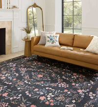 Tracy & Co Maison Tuileries Power Loomed Rug - Black