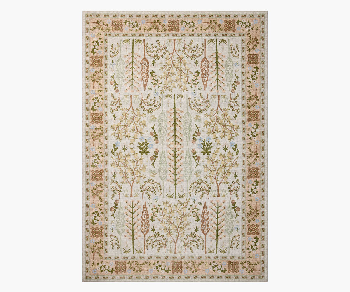 Tracy & Co Canopy Bough Printed Rug - Cream