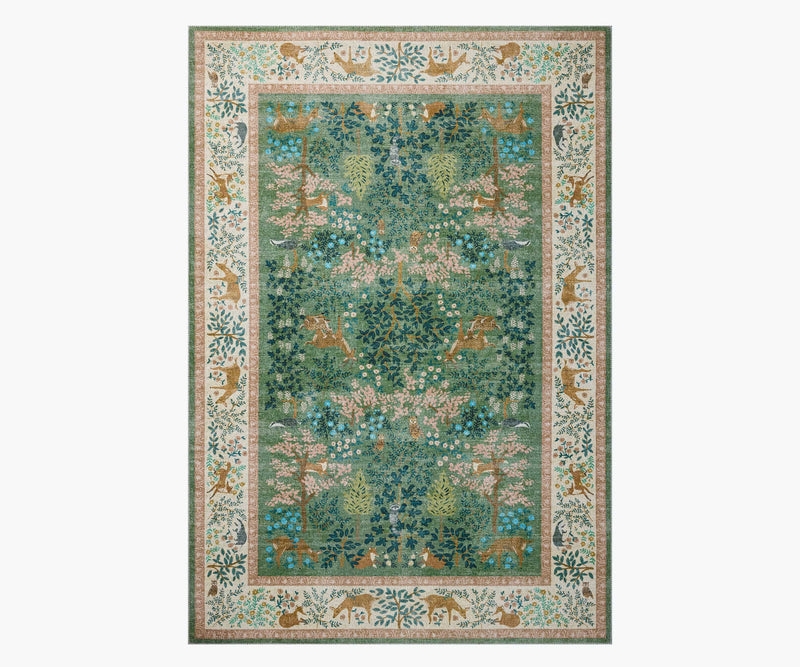 Tracy & Co Canopy Woodland Printed Rug - Sage