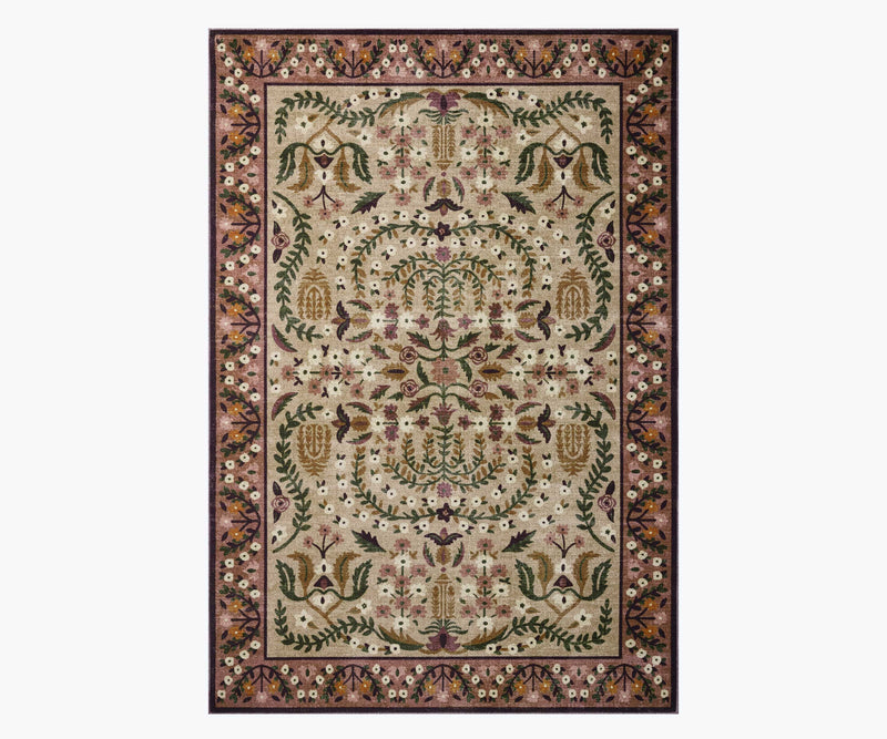 Tracy & Co Canopy Edie Printed Rug - Aubergine