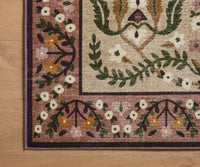 Tracy & Co Canopy Edie Printed Rug - Aubergine