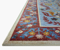 Tracy & Co Canopy Edie Printed Rug - Red & Blue