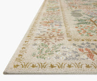 Tracy & Co Canopy Peacock Forest Printed Rug - Cream
