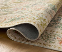 Tracy & Co Canopy Peacock Forest Printed Rug - Cream