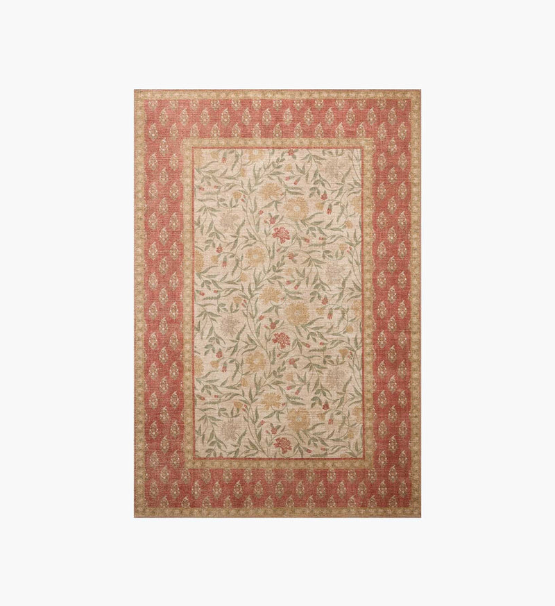 Tracy & Co Edinburgh Aster Power Loomed Rug - Ivory & Spice