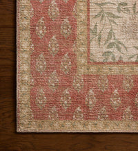 Tracy & Co Edinburgh Aster Power Loomed Rug - Ivory & Spice