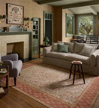 Tracy & Co Edinburgh Aster Power Loomed Rug - Ivory & Spice