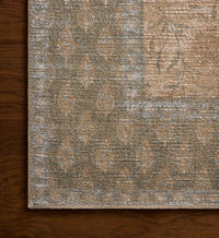 Tracy & Co Edinburgh Aster Power Loomed Rug - Sand & Green