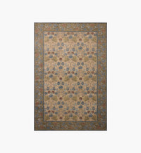 Tracy & Co Edinburgh Maple Power Loomed Rug - Tan & Olive