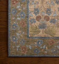 Tracy & Co Edinburgh Maple Power Loomed Rug - Tan & Olive