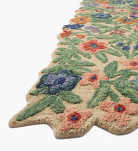 Tracy & Co Edith Wool Hooked Rug - Ivory